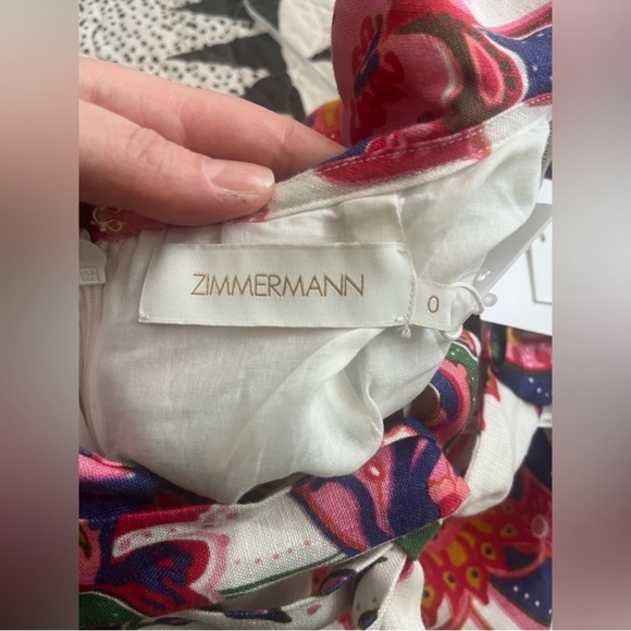 Zimmermann Lovestruck Tie Back Midi Dress - Picture 11 of 11